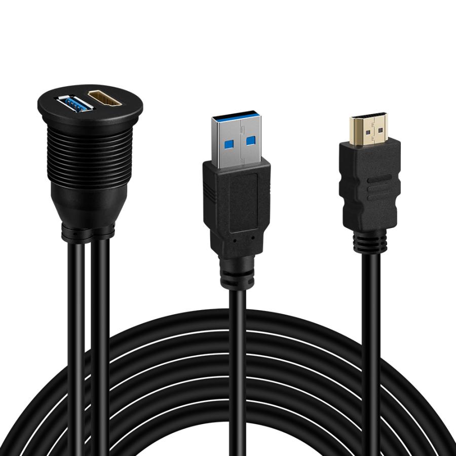 XTRONS（エクストロンス） XTRONS HDMI USB3.0 車用 延長ケーブル HDMI