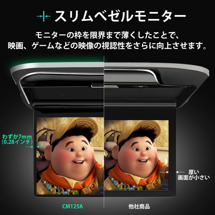 XTRONS (CM125A)XTRONS フリップダウンモニター Android 超薄 12.5 