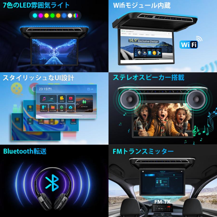 最終値下げ　XTRONS 17.3インチフリップダウンモニター HDMI対応 Amazon.com: XTRONS® 17.3 Inch 16:9 Ultra-Thin FHD Digital
