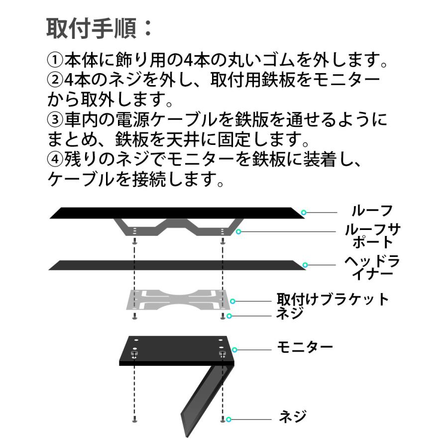 (CM136AS)XTRONS Android フリップダウンモニター 13.3インチ IPS大画面 フルHD 1920x1080 超薄 HDMI入力 8Kビデオ スピーカー内蔵 ドア連動 水平開閉150度 USB｜mycarlife-jp｜15