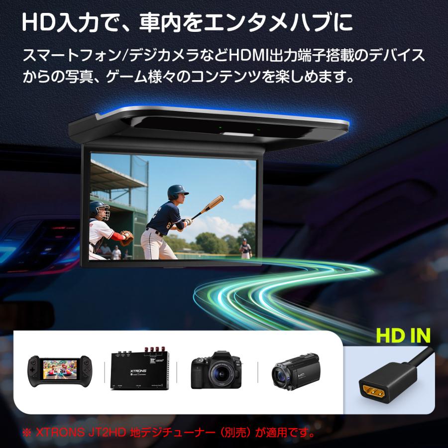 XTRONS（エクストロンス） フリップダウンモニター 14インチ Android