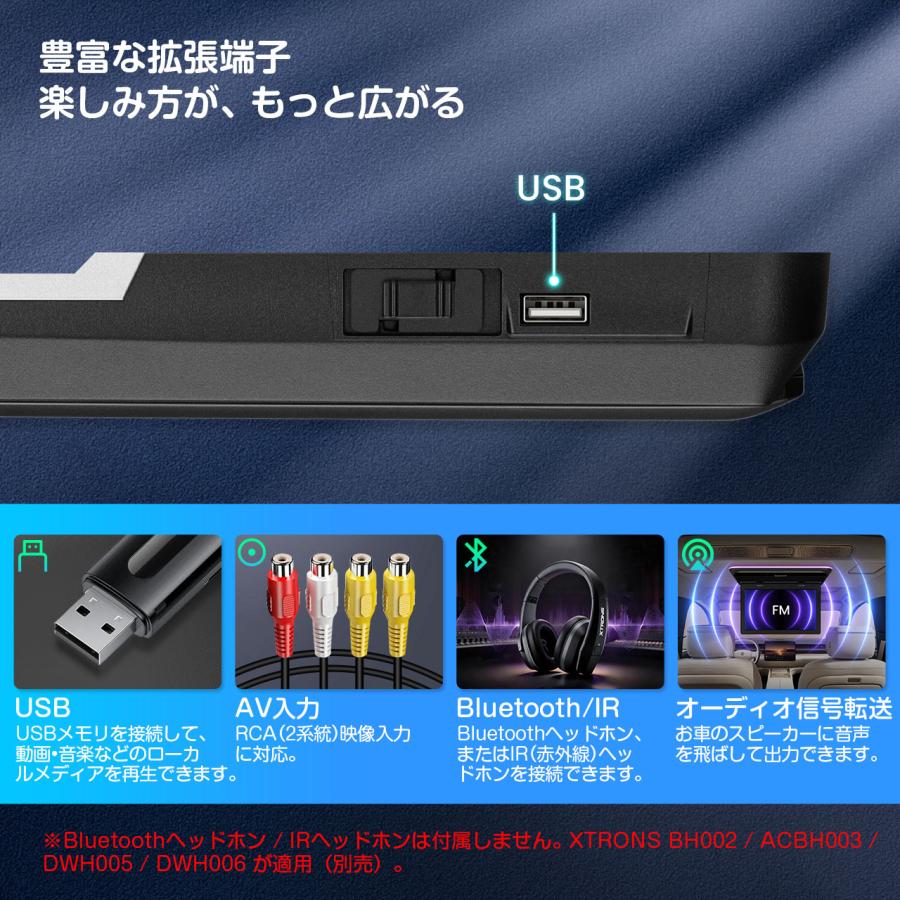 XTRONS フリップダウンモニター 15.6インチ Android モニター IPS大