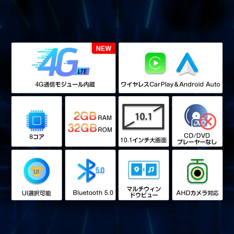 XTRONS 1DIN カーナビ 10インチ 大画面 カーオーディオ Android12 車載