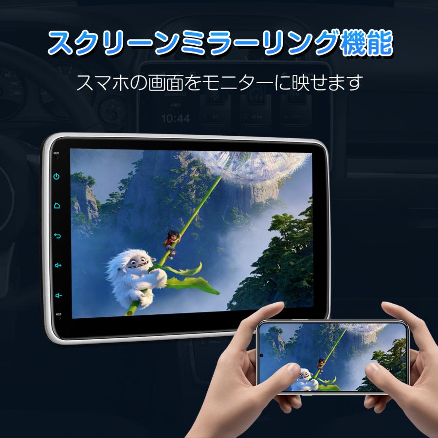 XTRONS 10.1インチ 1DIN オーディオ iPhone CarPlay ワイヤレス