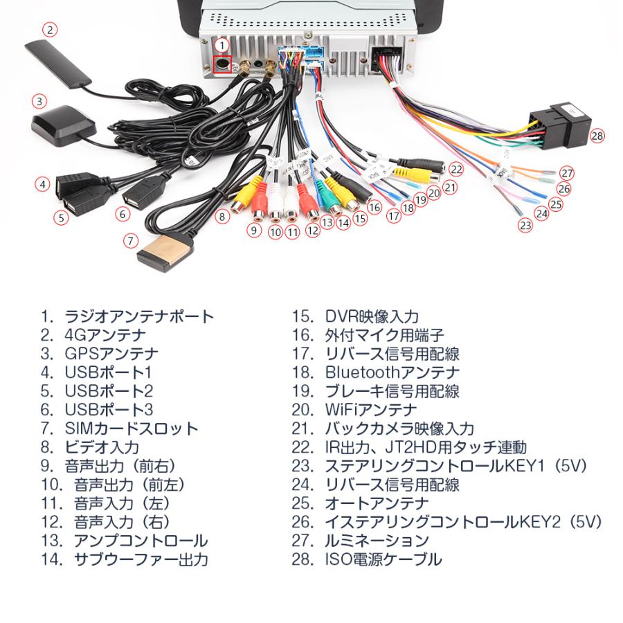 XTRONS 1DIN カーナビ 8コア Android13 10.1インチ 4G通信 モニター回転可 QLED オーディオ 4+64 ワイヤレス Carplay Android auto ギボシ無料(DX120L+MA-ISO)｜mycarlife-jp｜19