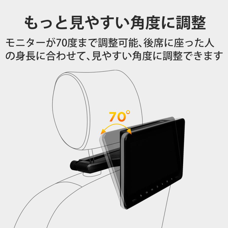 (HD91UN)XTRONS ヘッドレストモニター 9インチ DVDプレーヤー 800*480 フロントスピーカー リアモニター HDMI入力 入出力 レジューム機能 カバー付 1個1セット|mycarlife-jp|15