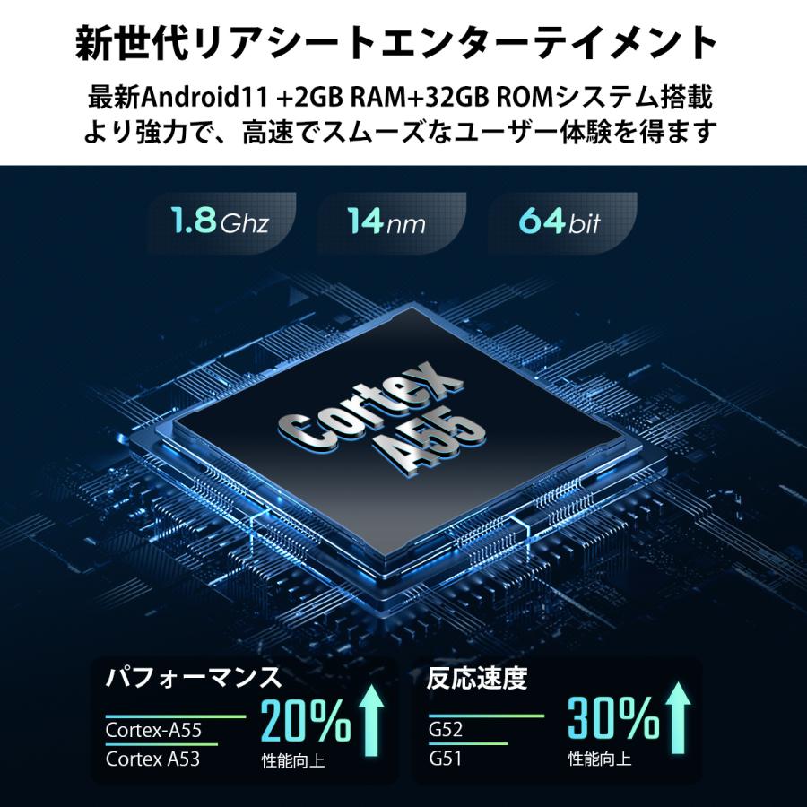 XTRONS Android ヘッドレストモニター 縦表示可 12インチ IPS 回転可能 HDMI入力 出力 2K 超薄型 リアモニター 4K (HM121A) - 18