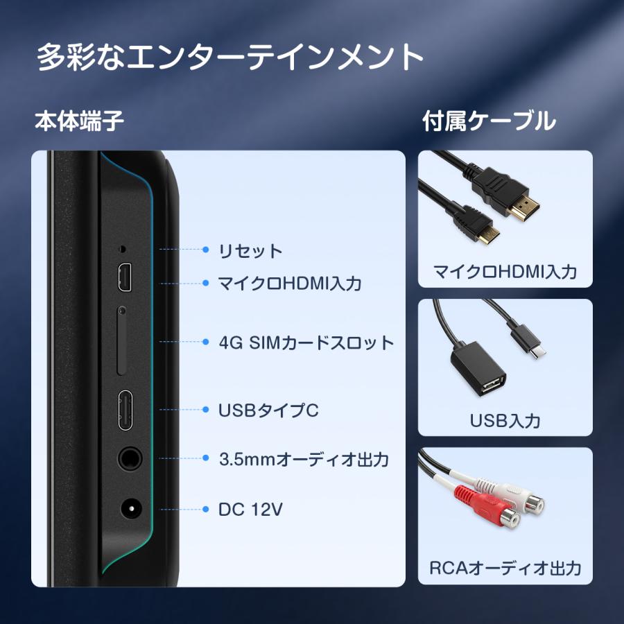XTRONS（エクストロンス） XTRONS Android16 ヘッドレストモニター 縦