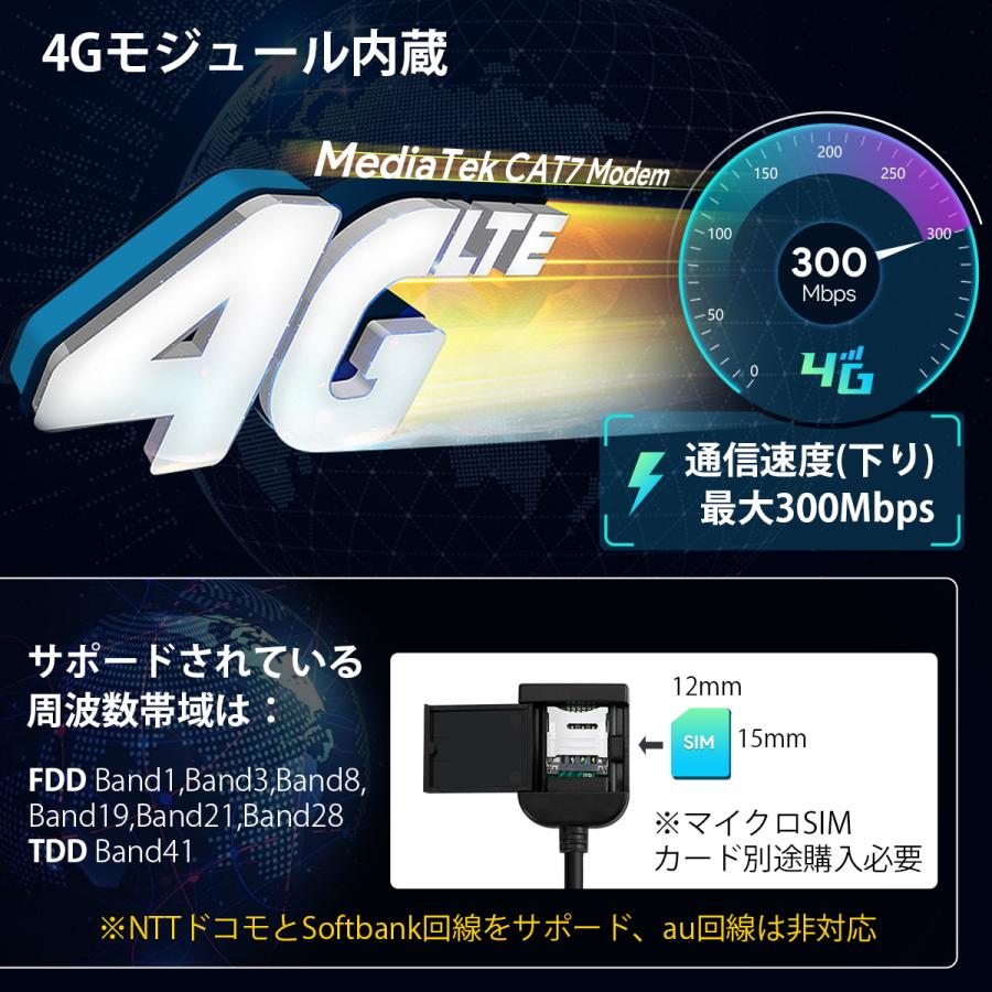 カーナビ 2DIN Android12 車載PC 7インチ XTRONS 4G通信対応 8コア 4GB+64GB iPhone CarPlay対応 android auto対応 WiFi USBテザリング(TIA723LS)｜mycarlife-jp｜04