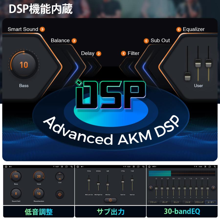 カーナビ 2DIN Android12 車載PC 7インチ XTRONS 4G通信対応 8コア 4GB+64GB iPhone CarPlay対応 android auto対応 WiFi USBテザリング(TIA723LS)｜mycarlife-jp｜09