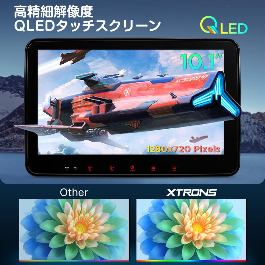 XTRONS カーナビ フルセグ 10インチ 2DIN 8コア Android13 地デジ TVタッチ操作 4+64 縦回転表示 4G通信 Bluetooth ワイヤレス Carplay Android auto(TX121L-TV)｜mycarlife-jp｜04