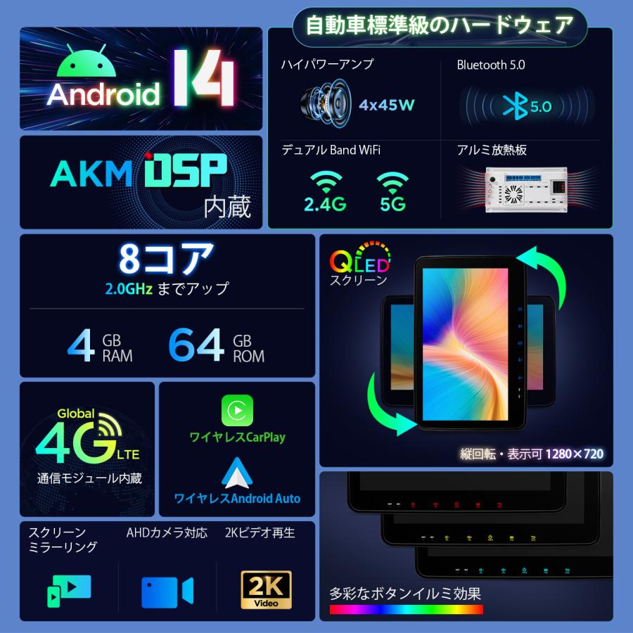 XTRONS カーナビ フルセグ 最新Android14 2DIN 10インチ 8コア XTRONS カーナビ フルセグ 最新Android14 2DIN 10インチ 8コア