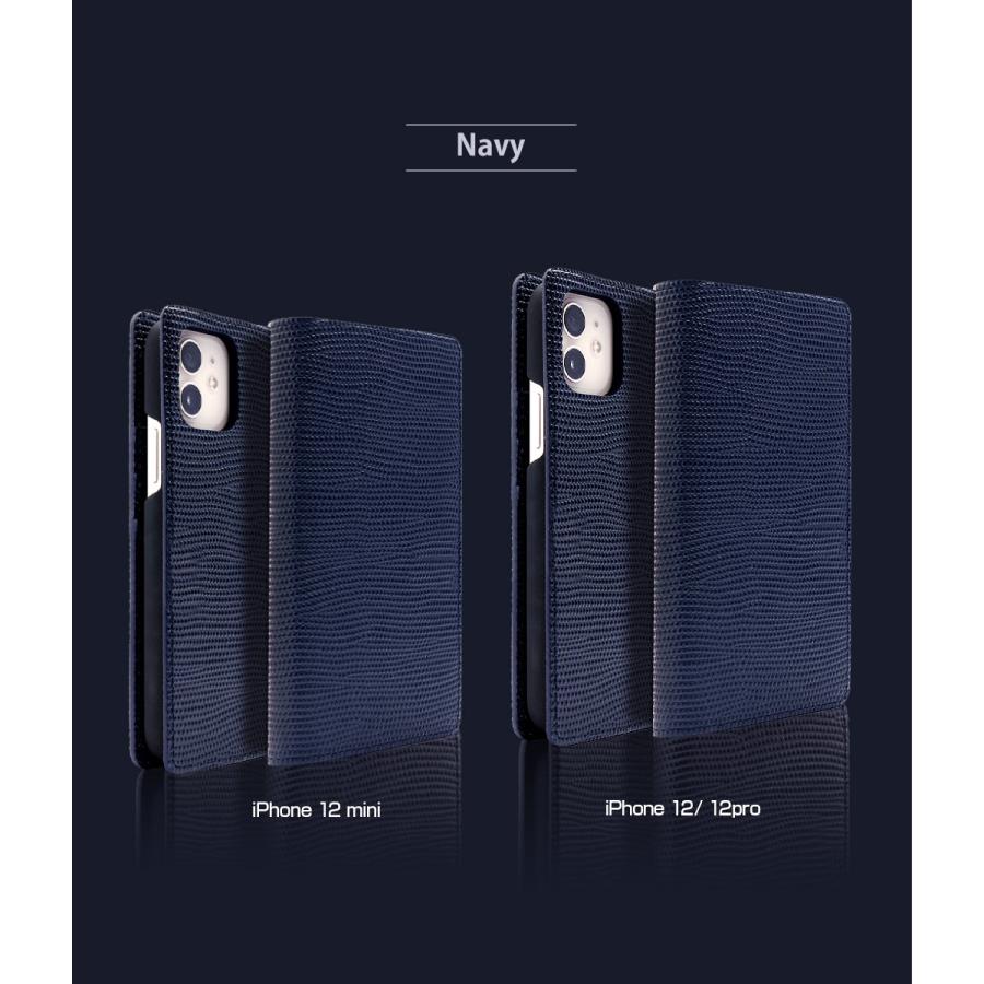 ABBI SIGNATURE iPhone 12 mini / iPhone 12 Pro / 12 ケース 手帳型 レザー 本革 日本製 リザード 風 エンボス加工 姫路レザー［シグマ］ |  | 11