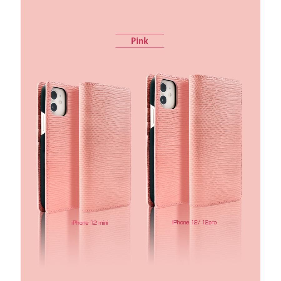 ABBI SIGNATURE iPhone 12 mini / iPhone 12 Pro / 12 ケース 手帳型 レザー 本革 日本製 リザード 風 エンボス加工 姫路レザー［シグマ］ |  | 12
