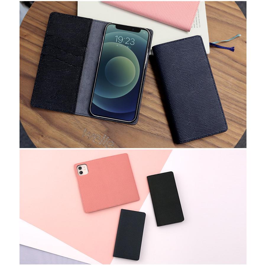 ABBI SIGNATURE iPhone 12 mini / iPhone 12 Pro / 12 ケース 手帳型 レザー 本革 日本製 リザード 風 エンボス加工 姫路レザー［シグマ］ |  | 16