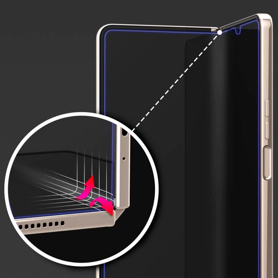 Galaxy Z Fold4 全画面抗菌保護フィルム PURE DIAMOND 2枚入り クリア