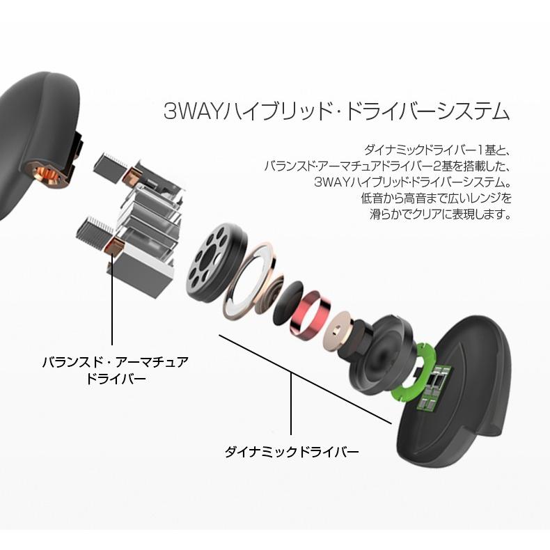 ハイレゾ音源対応 ハイブリットイヤホン Beat-in HYBRID（ビートイン