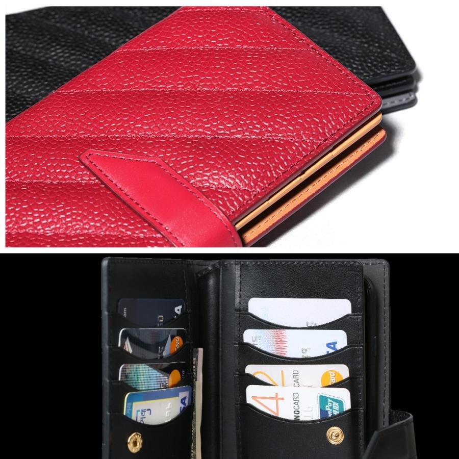 スマホケース 手帳型 スライド式 多機種対応 マルチケース Design Skin QUILTING SNAP LEATHER CASE 本革 ほぼ全機種対応 ケース Mサイズ Lサイズ｜mycaseshop｜15