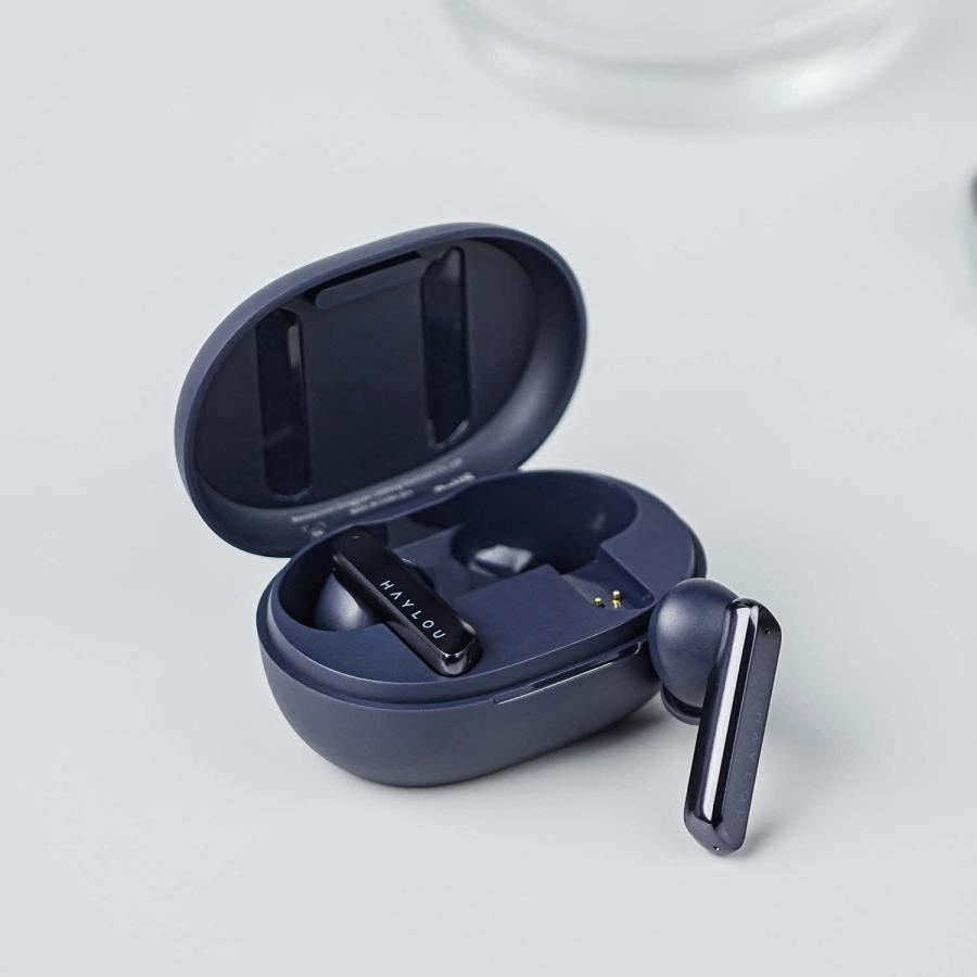 ハイブリッド型 ワイヤレスイヤホン Bluetooth 5.2 Haylou W1 超軽量 ブルー トゥース  AAC aptX aptX Adaptive |  | 14