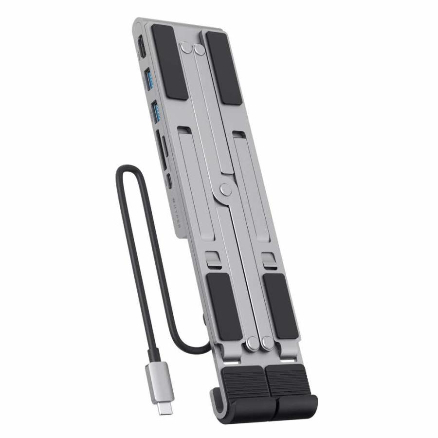HyperDrive usbハブ付きスタンド 7in1 USB-Cハブスタンド 5段階角度