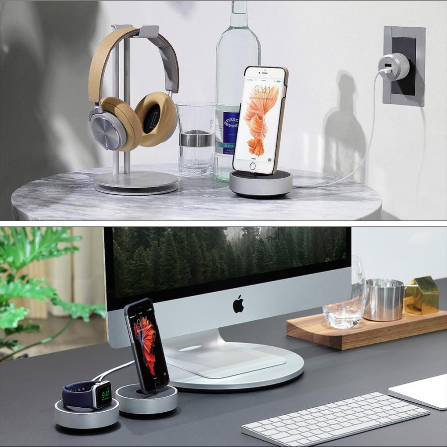 Just Mobile TopGum 本体 マグネット式充電ドック 台湾 J | M TopGumドックアルミニウム携帯電話の電源TopGum特別な充電