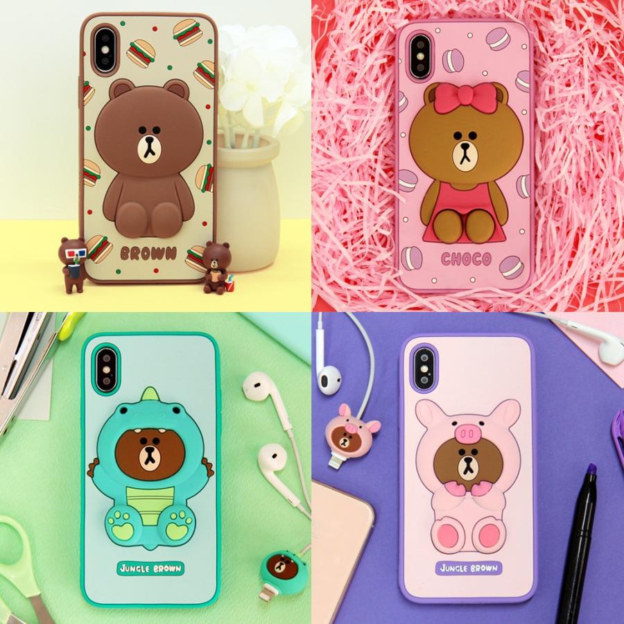 iPhone 11 Pro ケース カバー LINE FRIENDS SILICON  [iPhone 11 Pro/11/XS/X] |  | 03