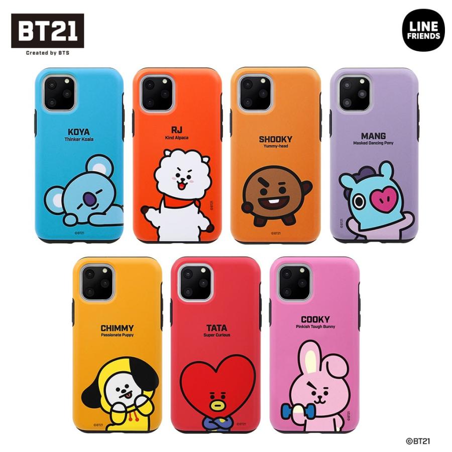 iPhone 11 Pro / iPhone 11 Pro Max / iPhone 11 ケース BT21 DUAL GUARD BASIC  【公式ライセンス品】｜mycaseshop