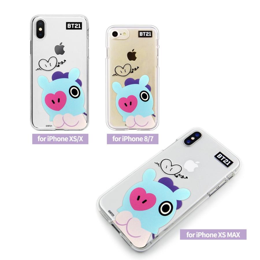 BT21 iPhone XS X ケース iPhone ケース BASIC CLEAR SOFT ケース TPU素材カバーアイフォン  カバー ユニバ―スター ラインフレンズ【公式ライセンス品】