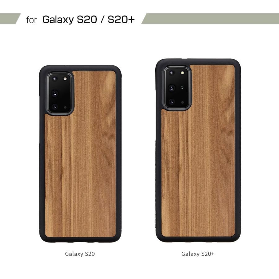 Man&Wood Galaxy S20 ケース S20+ 天然木ケース Cappuccino 