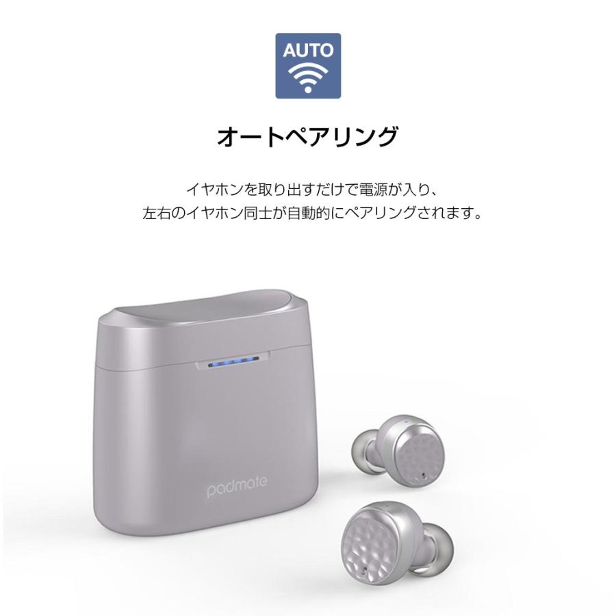 Qualcommチップ搭載 完全ワイヤレスイヤホン Tempo T5 Plus（パッドメイト テンポティファイヴ プラス）高音質コーデックaptX IPX6 防水 テレワーク 在宅勤務 |  | 13