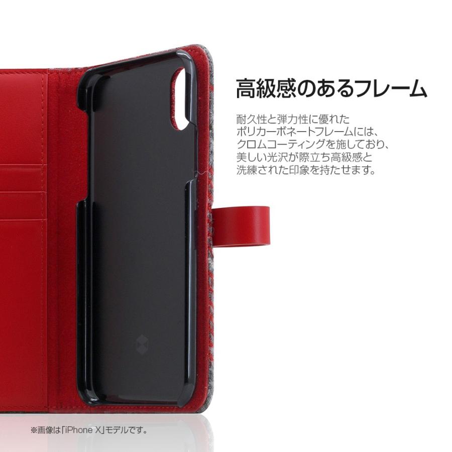 iPhone XR ケース手帳型 本革 SLG Design Harris Tweed Diary アイフォン レザー カバー｜mycaseshop｜10