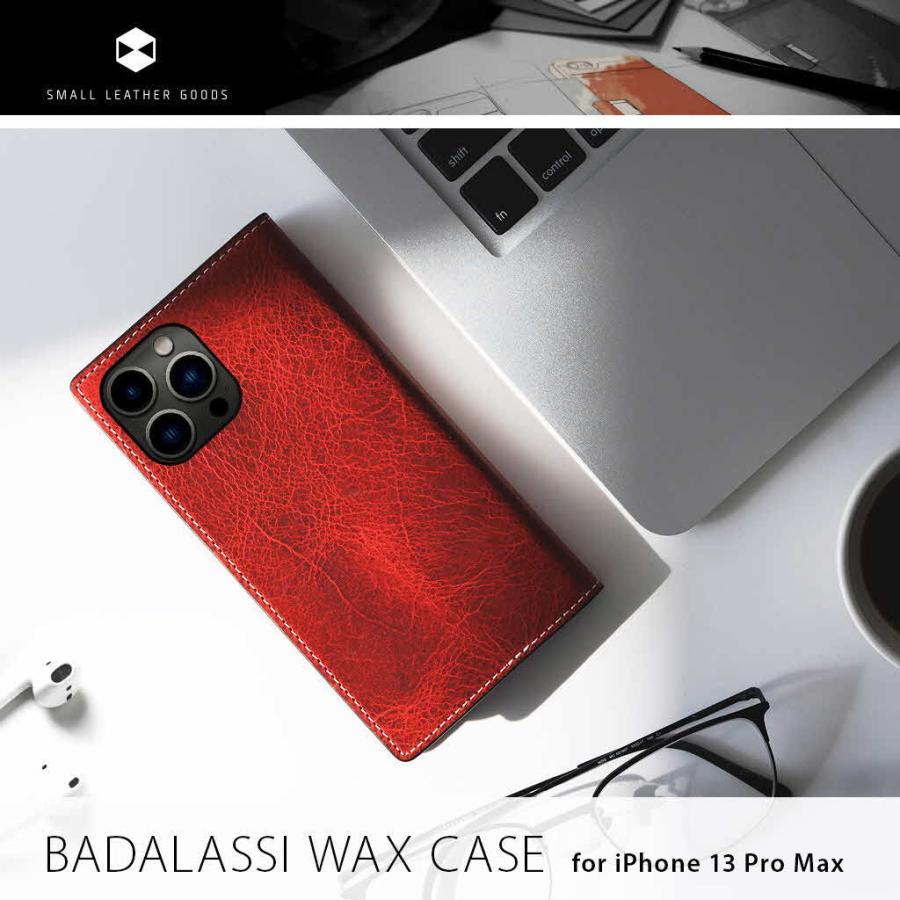 iPhone 13 Pro Max レザーケース SLG Design Badalassi Wax case 【手帳型 / 本革 / イタリアン ベジタブ 革】｜mycaseshop｜02