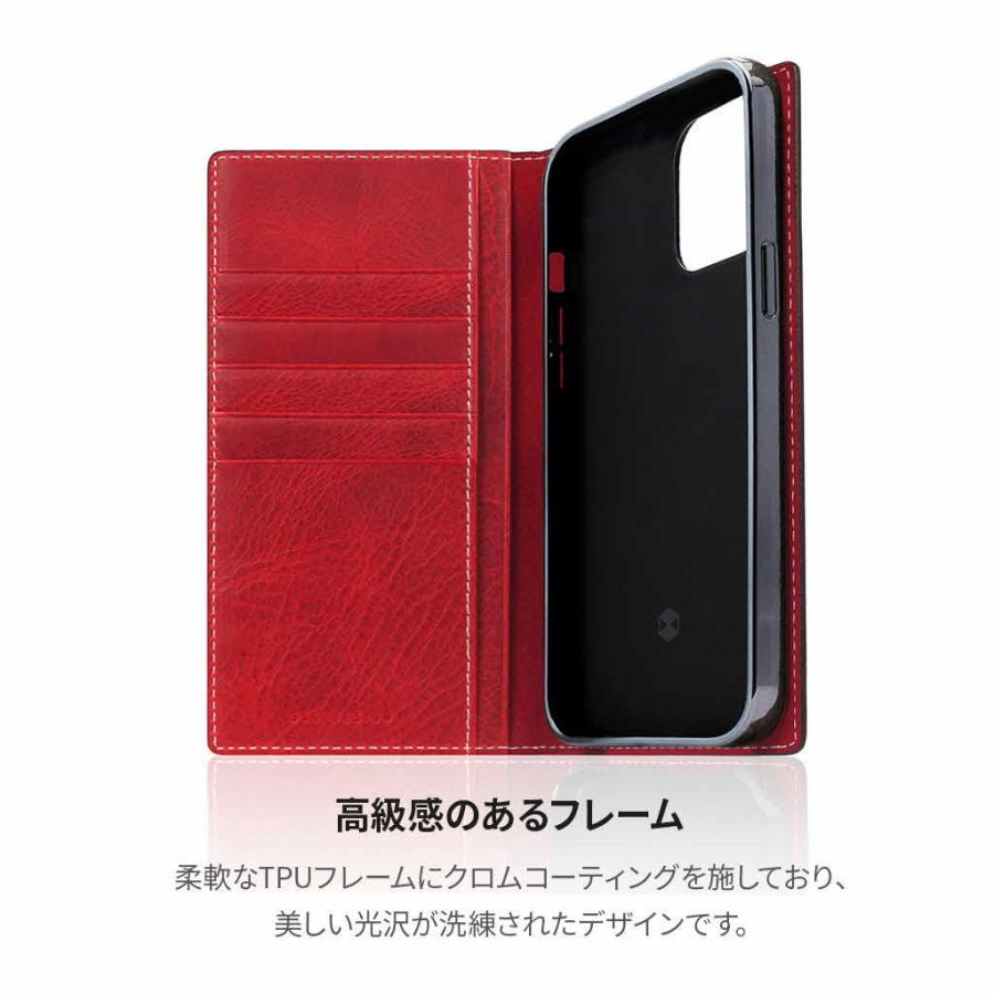 iPhone 13 Pro Max レザーケース SLG Design Badalassi Wax case 【手帳型 / 本革 / イタリアン ベジタブ 革】｜mycaseshop｜08