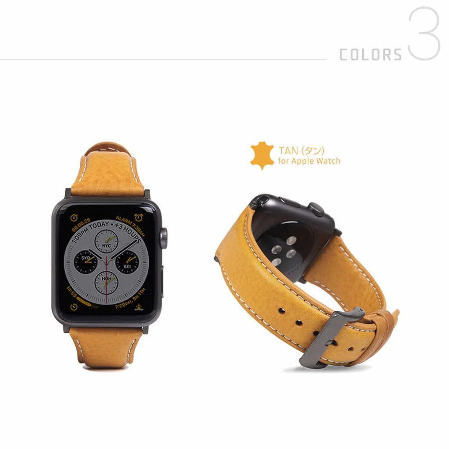 アップルウォッチ バンド 革 高級 レザー Apple Watch 用 バンド Ultra 49mm, 45-38mm (Series 1-8,SE) SLG Design Italian Minerva Box Leatherの画像