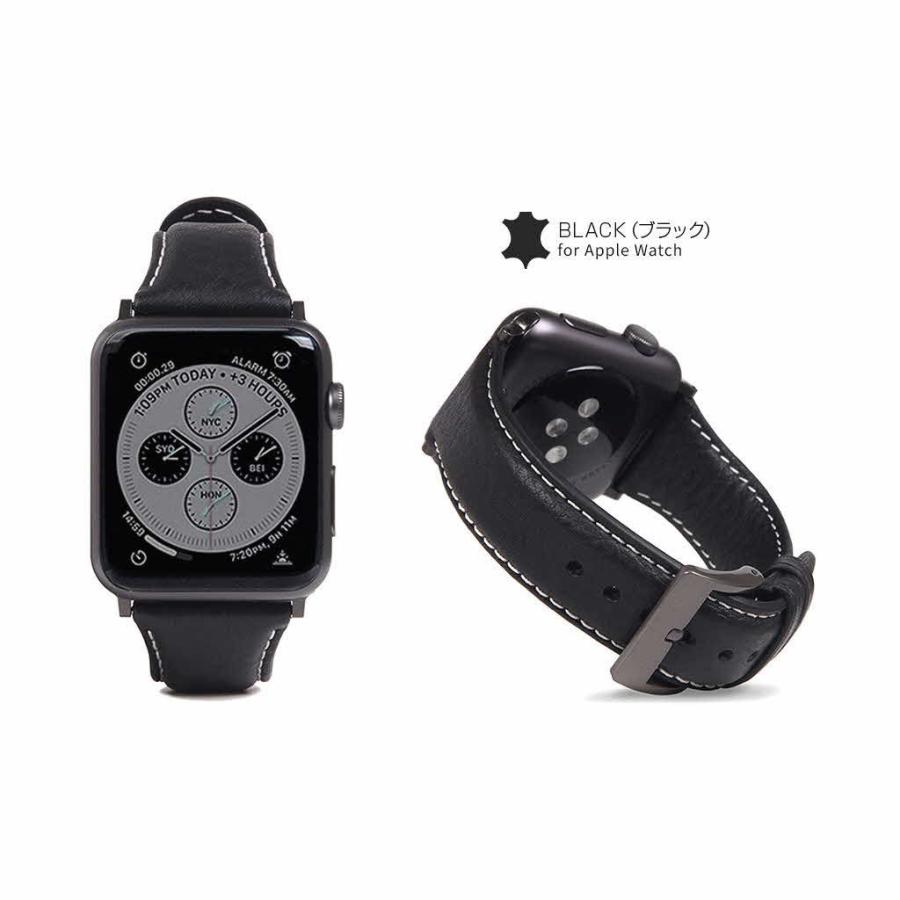 アップルウォッチ バンド 革 高級 レザー Apple Watch 用 バンド Ultra 49mm, 45-38mm (Series 1-8,SE) SLG Design Italian Minerva Box Leatherの画像