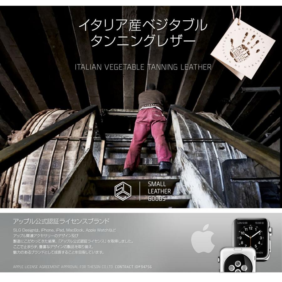 アップルウォッチ バンド 革 高級 レザー Apple Watch 用 バンド Ultra 49mm, 45-38mm (Series 1-8,SE) SLG Design Italian Minerva Box Leatherの画像