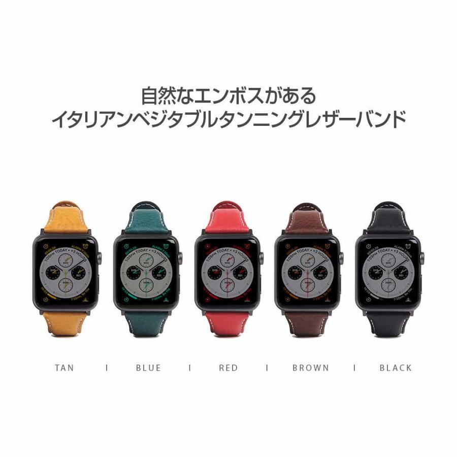 アップルウォッチ バンド 革 高級 レザー Apple Watch 用 バンド Ultra 49mm, 45-38mm (Series 1-8,SE) SLG Design Italian Minerva Box Leatherの画像