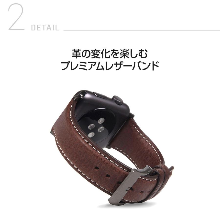 アップルウォッチ バンド 革 高級 レザー Apple Watch 用 バンド Ultra 49mm, 45-38mm (Series 1-8,SE) SLG Design Italian Minerva Box Leatherの画像