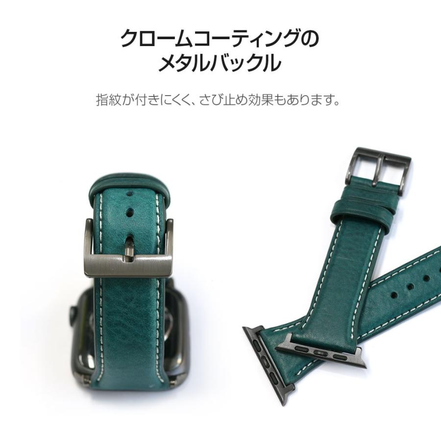 アップルウォッチ バンド 革 高級 レザー Apple Watch 用 バンド Ultra 49mm, 45-38mm (Series 1-8,SE) SLG Design Italian Minerva Box Leatherの画像