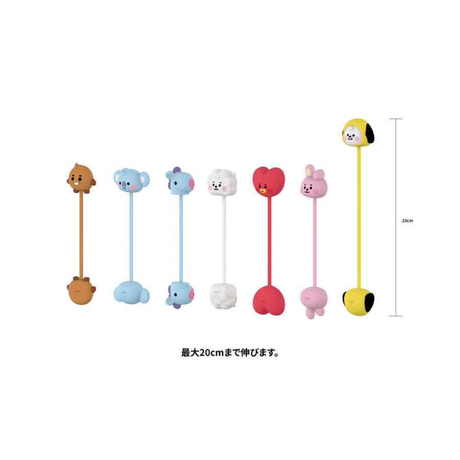【韓国限定】パチリス マグネットマスコット スマホグリップ ヘアクリップ セット BT21公式ライセンス品】 ケーブルクリップ マグネット 式 ケーブル