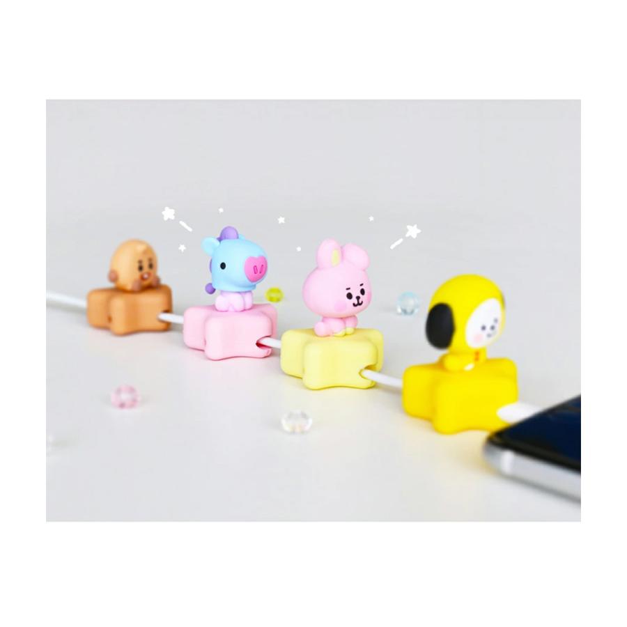 BT21 ベビーフェイス 可愛いケーブルマスコット [ 断線防止 ケーブル