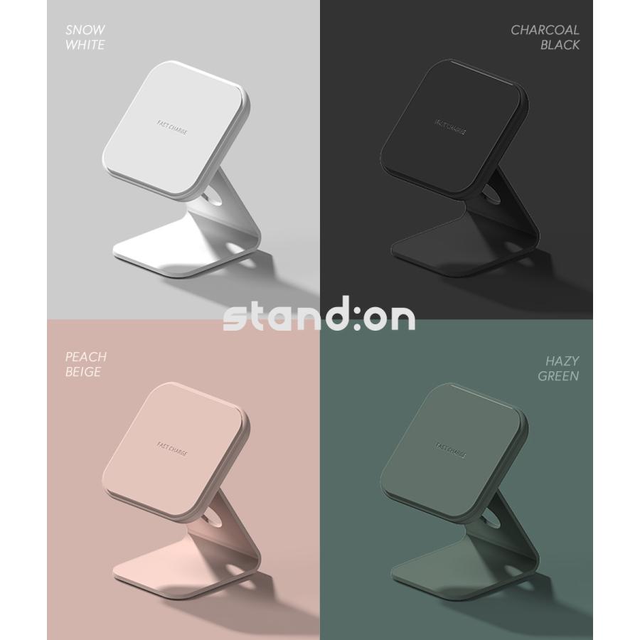 STAND:ON 2WAY ミニワイヤレス充電器【 最大10W出力 / スタンド STAND:ON 2WAY ミニワイヤレス充電器【 最大10W出力 / スタンド