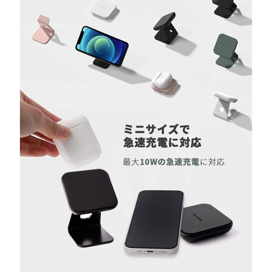 STAND:ON 2WAY ミニワイヤレス充電器【 最大10W出力 / スタンド STAND:ON 2WAY ミニワイヤレス充電器【 最大10W出力 / スタンド