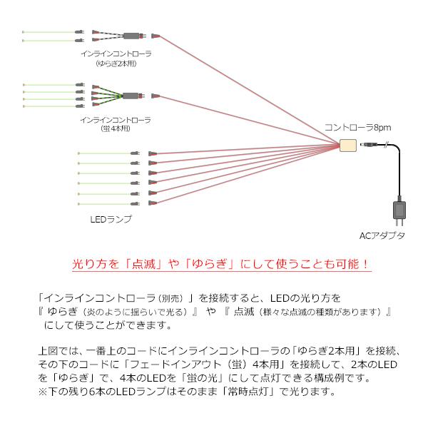 コントローラ8Pm 【常時点灯8本用】｜mycraft｜07