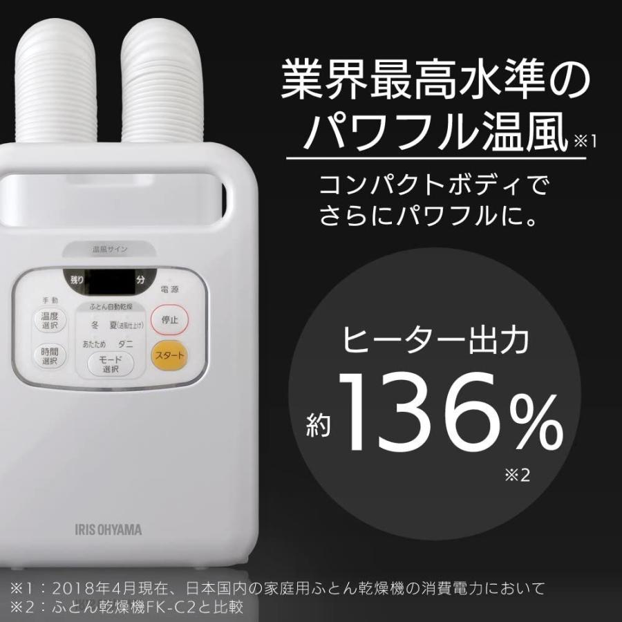 激安ブランド アイリスオーヤマ 布団乾燥機 カラリエ 温風機能付 マット不要 ツインノズル 布団2組 靴2組対応 ホワイト Fk W1 Wp 受賞店舗 Yalaphone Com