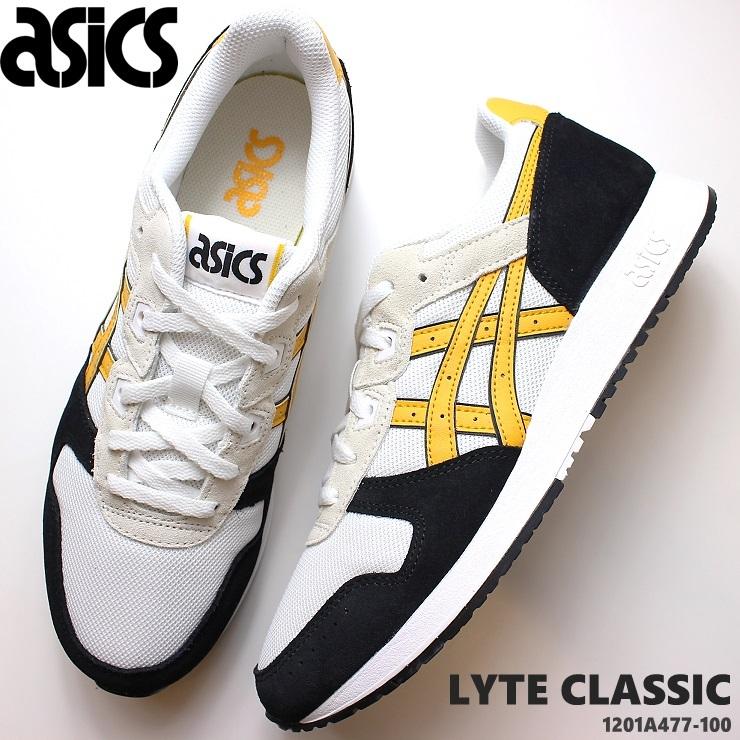 アシックス Asics メンズ スニーカー ライトクラシック Asics Lyte Classic 11a477 100 White Sunflower 11a フットパークヌシセ 通販 Yahoo ショッピング