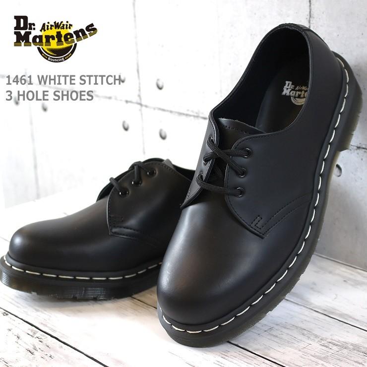 ドクターマーチン レディース ドクターマーチン 1461 White Stitch 3ホールシューズ Dr Martens 1461z 3eye Shoe White Welt ホワイトステッチ 1461wht フットパークヌシセ 通販 Yahoo ショッピング