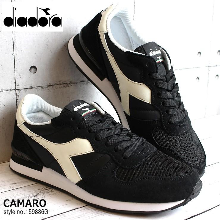 ディアドラ スニーカー Diadora Camaro 1596g 0641 Black White メンズ レディース レトロランニング スニーカー 1596g フットパークヌシセ 通販 Yahoo ショッピング