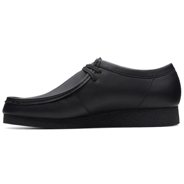 クラークス ワラビーエヴォ ウォータープルーフ ブラックレザー Clarks Wallabee EVO WP 26173665 ワラビー デザートブーツ モカシン 防水｜myfootn｜03