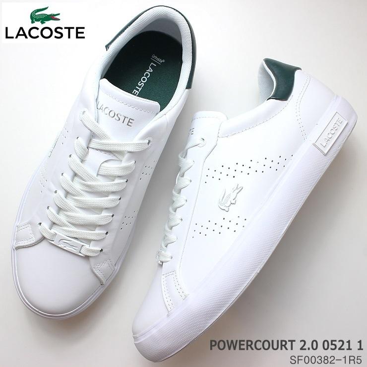 ラコステ レディーススニーカー Lacoste Powercourt 2 0 0521 1 Sf003 1r5 ホワイト グリーン 白 スニーカー コート系 Sf0031r5 フットパークヌシセ 通販 Yahoo ショッピング